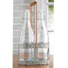Alternate image 1 for Heritage Home 3-Piece Galvanized Metal and Copper Bottle Caddy Set