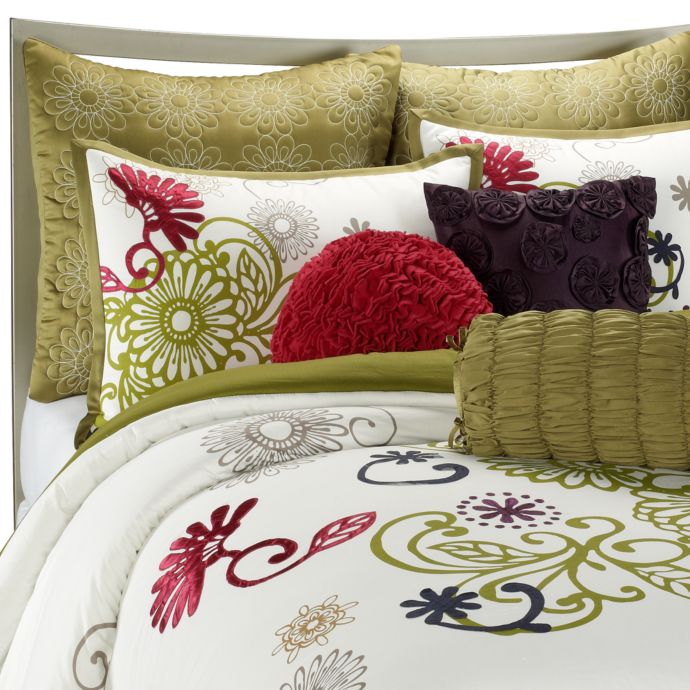 Hayley Mini Comforter Set 100 Cotton Bed Bath Beyond