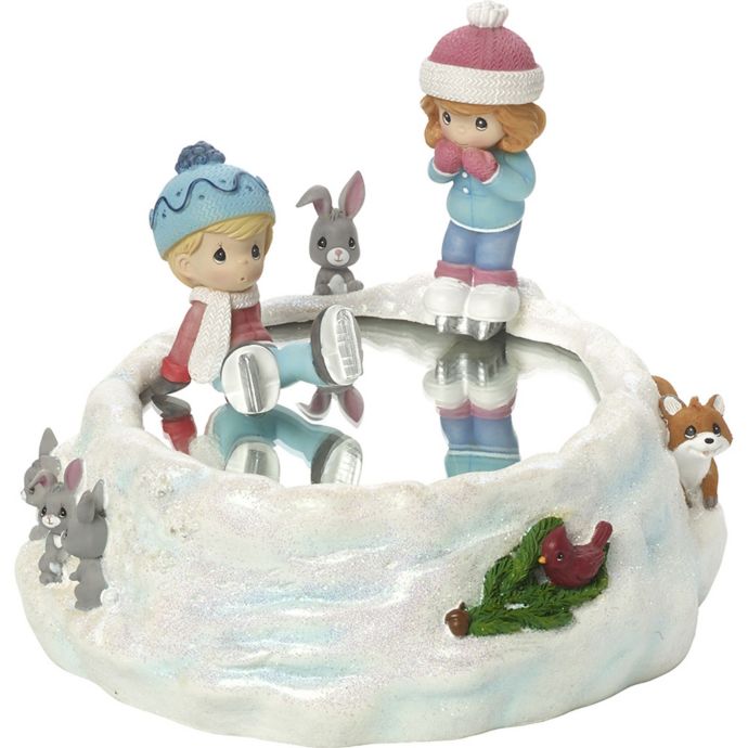 Precious Moments® Ice Skating Couple Music Box | Bed Bath & Beyond