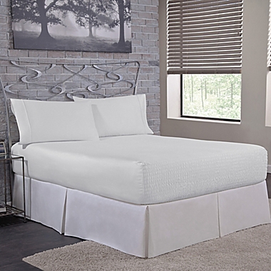 Bed Tite&trade; 500-Thread-Count Cotton Rich Queen Sheet Set in White. View a larger version of this product image.