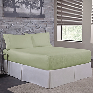 Bed Tite&trade; 500-Thread-Count Cotton Rich Queen Sheet Set in Sage. View a larger version of this product image.