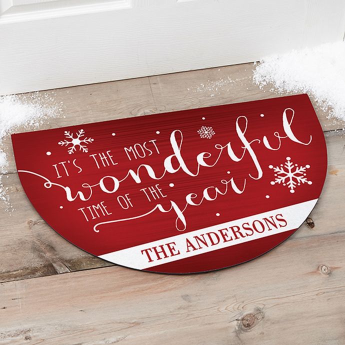 Christmas Quotes Half Round Door Mat Bed Bath And Beyond Canada