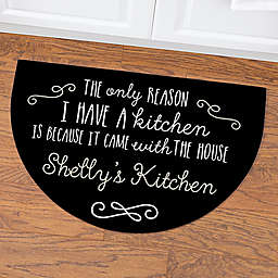 Sassy Kitchen Quotes Half Round Door Mat