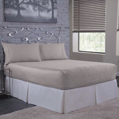 Details about   4 Pieces Bedding Sheet Set 800 TC Easy To Fit 100% Cotton Light Gray solid 