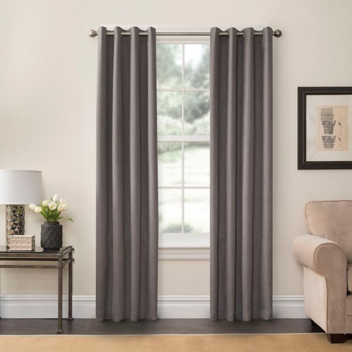 Eclipse Palisade Grommet Top Room Darkening Window Curtain Panel Bed