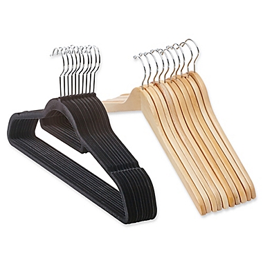 Real Simple&reg; 30-Count Flocked Suit Hangers. View a larger version of this product image.