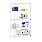 Alternate image 2 for Honey-Can-Do&reg; 5-Tier Adjustable Storage Shelving Unit in White