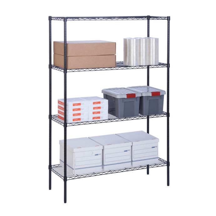 HoneyCanDo® 4Tier Storage Shelf in Black Bed Bath & Beyond