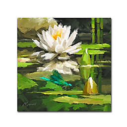 The Macneil Studio Water Lily 18-Inch Square Canvas Wall Art