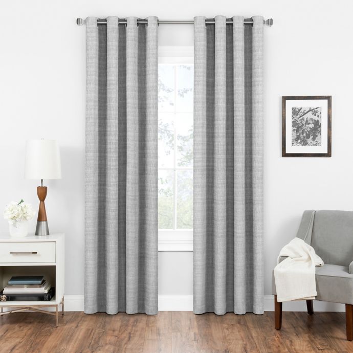 Eclipse Trevi Grommet Top Room Darkening Window Curtain Panel Bed