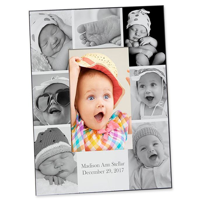 Photo Collage 4Inch x 6Inch Vertical Baby Picture Frame Bed Bath