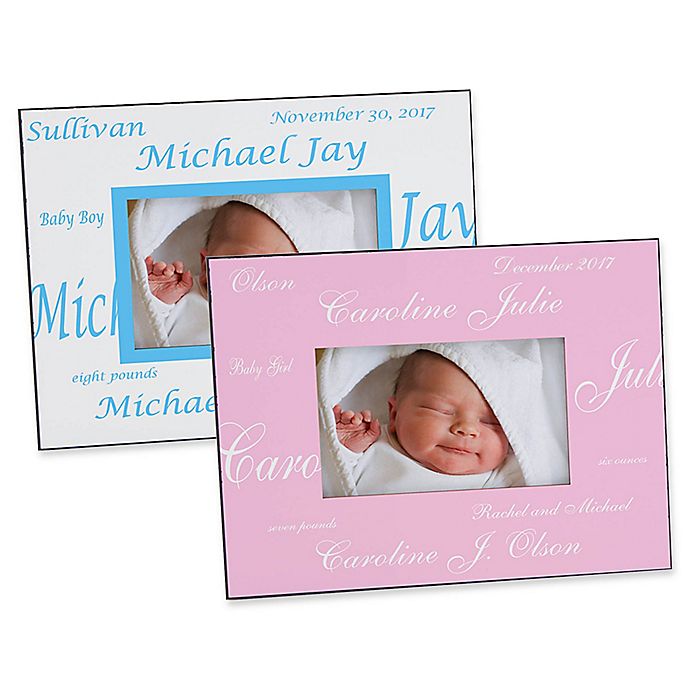Alternate image 1 for New Arrival Baby 4-Inch x 6-Inch Picture Frame