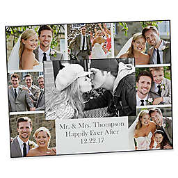 Photo Collage 4-Inch x 6-Inch Horizontal Wedding Picture Frame