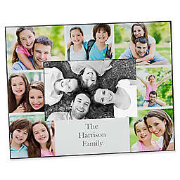 Printed Photo Collage Family 4-Inch x 6-Inch Horizontal Picture Frame