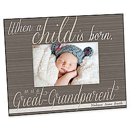 A Great-Grandparent Is Born 4-Inch x 6-Inch Picture Frame