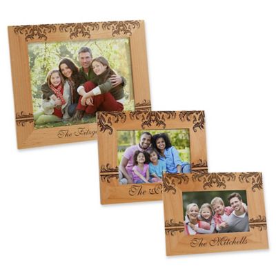 Damask Family Picture Frame