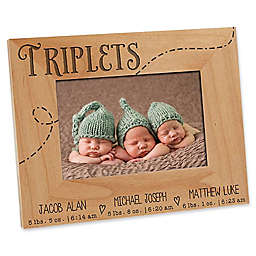 Triplet Love 4-Inch x 6-Inch Picture Frame
