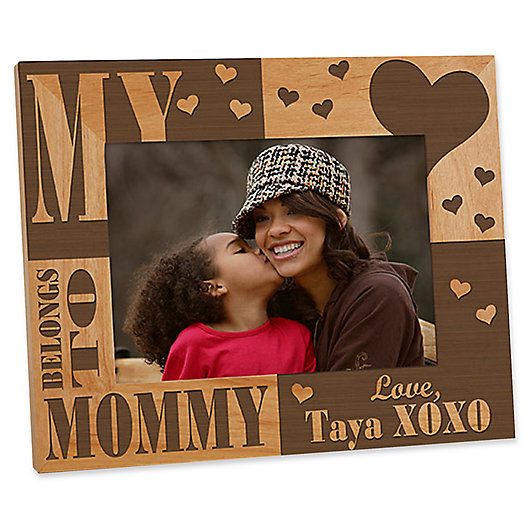 Alternate image 1 for I/We Love Her 5-Inch x 7-Inch Picture Frame