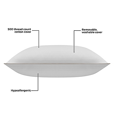 Indulgence&reg; by Isotonic&reg; Down Alternative Back/Stomach Bed Pillow. View a larger version of this product image.