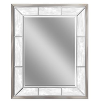 brushed nickel mirror