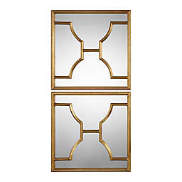 Uttermost Misa 24-Inch x 24-Inch Square Mirrors in Gold (Set of 2)