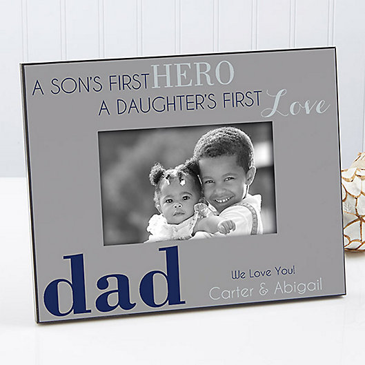 Alternate image 1 for First Hero/First Love 4-Inch x 6-Inch Picture Frame