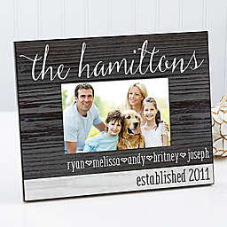 Family Love 4-Inch x 6-Inch Rustic Picture Frame