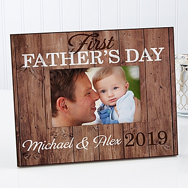 First Father&#39;s Day 4-Inch x 6-Inch Picture Frame. View a larger version of this product image.