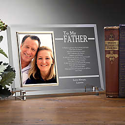 To My Dad Engraved Picture Frame