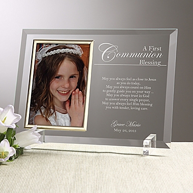 A Communion Blessing Picture Frame. View a larger version of this product image.