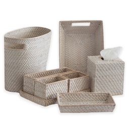 wicker bathroom storage box