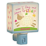 &quot;Now I Lay Me Down To Sleep&quot; Sheep Nightlight in White