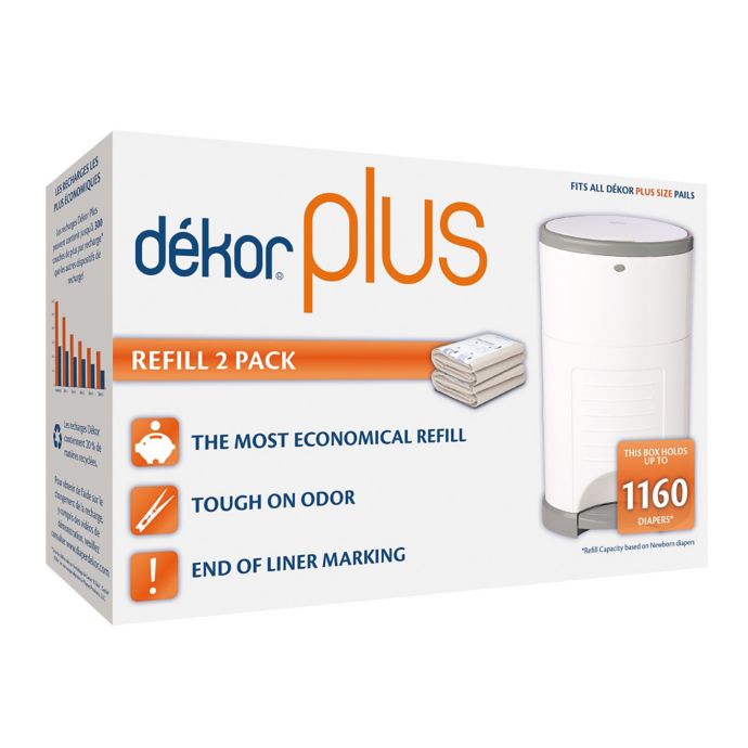 Dekor Plus Hands Free Diaper Pail Refills 2 Pack Bed Bath And