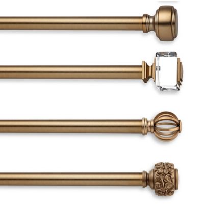 gold curtain rods