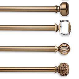 Cambria® Estate Curtain Rod Hardware Collection in Warm Gold