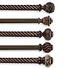 Alternate image 0 for Cambria&reg; Estate Wood Curtain Rod Hardware Collection in Chocolate