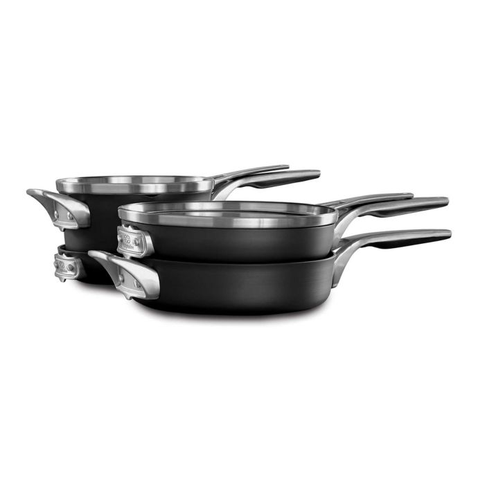 Calphalon Premier Space Saving Hard Anodized Nonstick 6 Piece Cookware Set Bed Bath Beyond