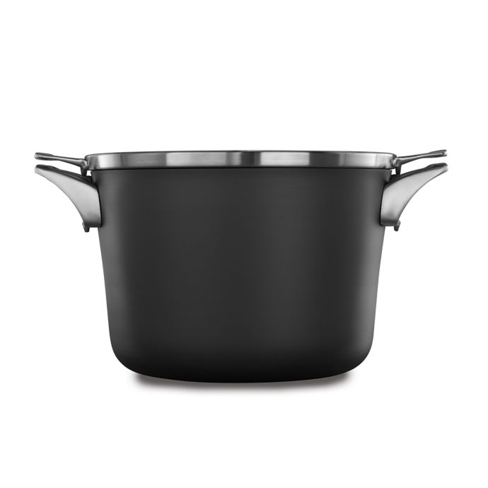 Calphalon Premier Space Saving Hard Anodized Nonstick 8 Qt Covered Stock Pot Bed Bath Beyond