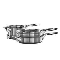 Calphalon® Premier™ Space Saving Stainless Steel 6-Piece Cookware Set