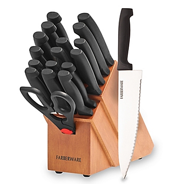 Farberware&reg; Tri-Star Handle 18-Piece Knife Block Set. View a larger version of this product image.