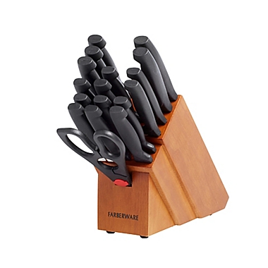 Farberware&reg;  Tri-Star Handle 18-Piece Knife Block Set. View a larger version of this product image.