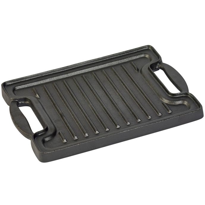 Basic Essentials® Cast Iron 12.75Inch Grill/Griddle with 2 Side