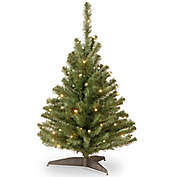 National Tree Company 3-Foot Pre-Lit Kincaid Spruce Artificial Christmas Tree