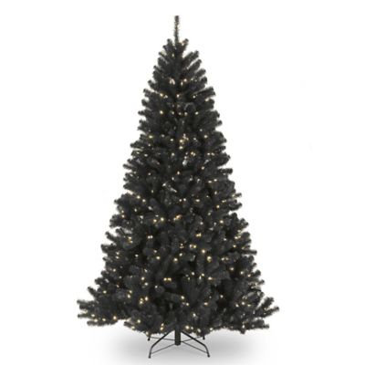 black artificial christmas tree