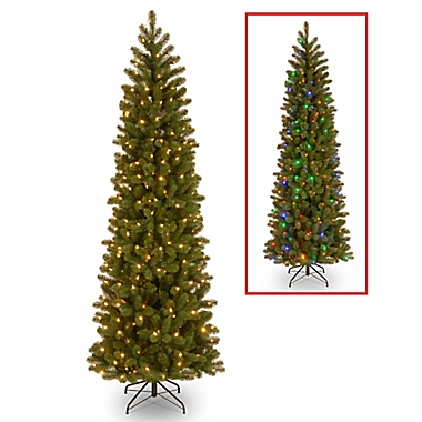 National Tree Company&reg; 6.5-Foot Downswept Douglas Pencil Fir Pre-Lit Tree with 300 Lights. View a larger version of this product image.