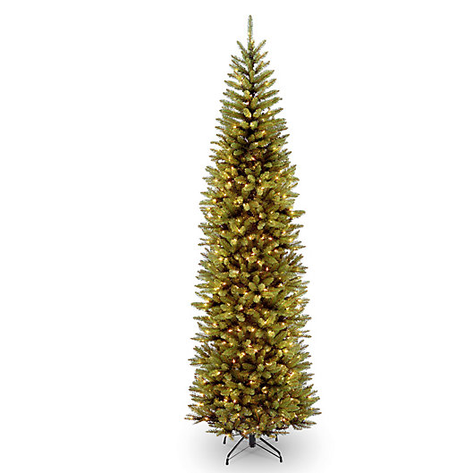 Alternate image 1 for National Tree Company Kingswood Fir Pencil Pre-Lit Christmas Tree with Clear Lights