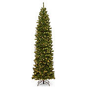 National Tree Company 9-Foot Pre-Lit North Valley Spruce Pencil Slim Artificial Christmas Tree