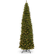 National Tree Company Pre-Lit North Valley Spruce Pencil Slim Artificial Christmas Tree