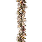 Alternate image 0 for National Tree Company&reg; Pre-Lit LED 9-Foot Snowy Bedford Pine Garland