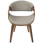 Alternate image 1 for LumiSource Symphony Accent Chair in Walnut/Grey